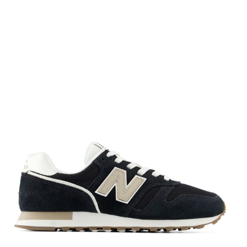 New Balance Womens/Ladies 373 Suede Cushioned Sneakers / Black/Stone